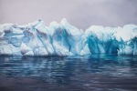 “Whale Bay, Antarctica no. 2,” Soft pastel on paper, 50″ x 75″, 2016